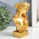 Souvenir Polystone Bust "Girl with lyre" gold 6.2x9.5x15 cm