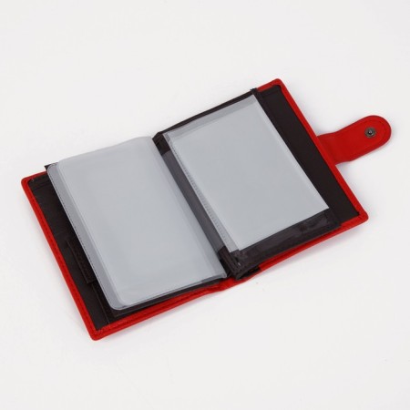 Cover 3 in 1, for auto documents, passports, bills, pockets for cards, for coins, red color-3