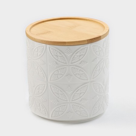 Porcelain Bank for bulk products Bellatenero, 660 ml, D = 10.5 cm, white color