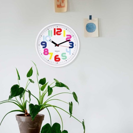 Watch Wall Round "Classics", white rim, 30 x 30 cm-3