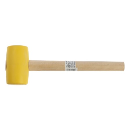 Kiyanka scrap, wooden handle, yellow rubber, 50 mm, 300 g-1