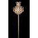 Freya Fr2302FL-04WG Chabrol, 383x383x1551 mm, E14, 4x40W, white with gold