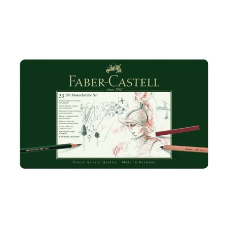 Pencils Faber-Castell Pitt 33 pieces in a metal box-1