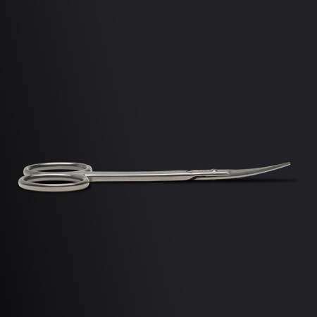 Manicure scissors "Premium", bent, narrow, 10.5 cm, on the blist, silver color-6