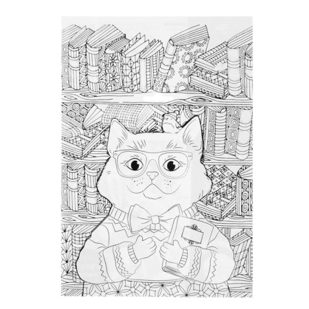 Set for creativity. Frescoes with sand "Cat"-4