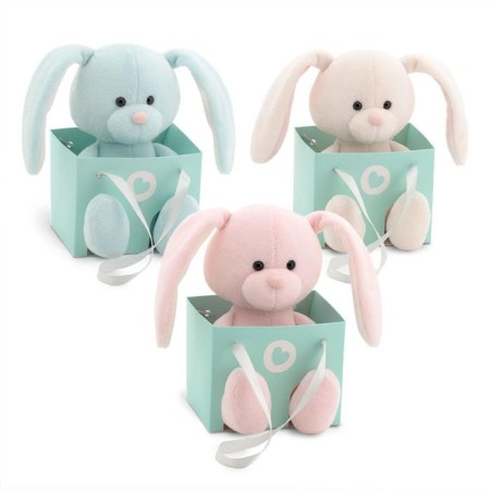 Soft toy "Bunny: Surprise", color mix 15 cm