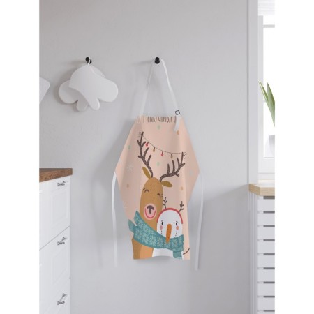 Apron kitchen with a “scarf for two”, adjustable, size OS-1