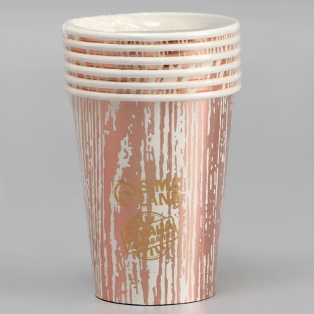 Paper "stripes", 6 pcs., Color pink gold-2