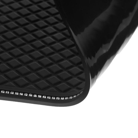 Anti -slip mat, rhinestones, 30 × 14 cm, black-3