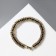 Bracelet with rhinestones "ice" elegance, lines, white-black color in gold, l = 18 cm