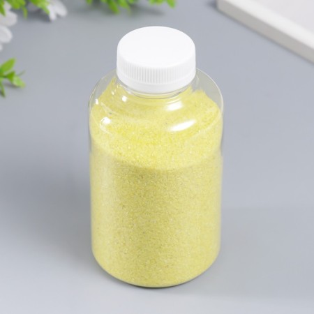 Color sand in bottles "Lemon" 500 gr-3