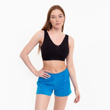 Women's shorts, turquoise color, size 56-1
