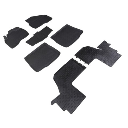 Rubber rugs with high side for Ford Explorer V, 2015-