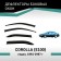 Defly window deflectors for Toyota Corolla (E100), 1991-1997, sedan