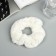 Hair gum "Orbit" Tenderness, 9 cm, white