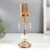 Summary Metal for 1 candle "Flower with crystals" gold, white 37x11x11 cm