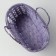 Wicker basket, 26 x 13 x 11 cm, purple, bamboo