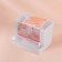 Organizer for storing cotton sticks, with a lid, 9 × 6.5 × 7.5 cm, white color