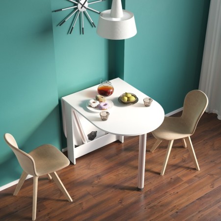 Folding table "SP-17", 916 (1574) × 674 × 740 mm, white color-1