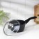 Bucket, 1.5 l, glass cover, removable handle, dark marble color