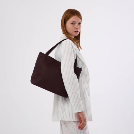 Women's bag with lightning, burgundy color-7