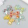 Busina for creativity plastic "Baltic with colored spots" MIX 2.4x3.1x0.6 cm