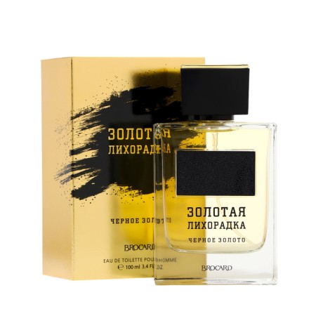 Toilet water men's Brocard gold fever "Black Gold", 100 ml