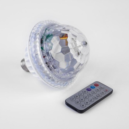 Light device "Around the sphere" 12 cm, E27, speaker, remote control, glow RGB-2