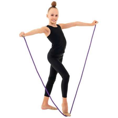 Crap for rhythmic gymnastics Grace Dance, 2.5 m, purple color-4