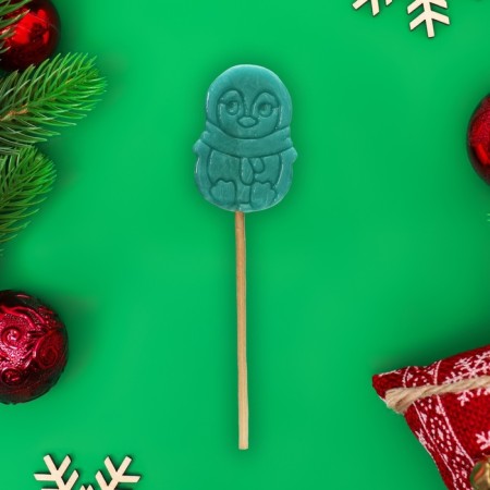New Year. Caramel Lolloice Figure Sweet Ness "Santa, Christmas tree, penguin", 15 g-1