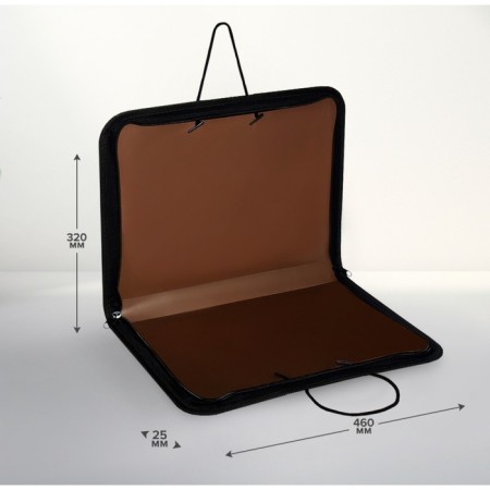 Folder for drawings and drawings A3, 460 x 320 x 25 mm, handles, plastic, lightning around, "office"-1