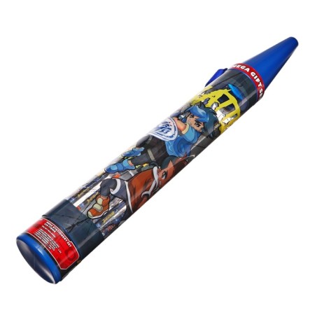 A set for drawing 114 items in a plastic tube "Wild Tablets" (wax pencils 12 colors + stickers + notebook)-2