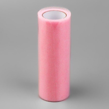 Fatin with glitter, 15 cm, 11 ± 1 g/sq.m, 9 ± 0.5 m, pink color No. 10-2