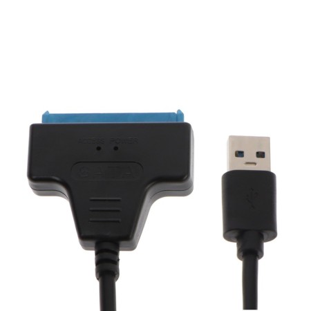 Adapter for SATA, connecting hard drives to USB 3.0, black
