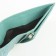 P914 Wallet on the button, the map for maps (6)/coins/bill, turquoise color 10.5x12.5x1.5cm