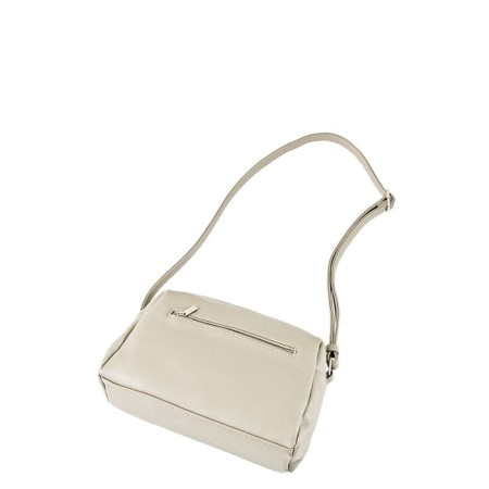 Cross-Bodi Bag on a zipper, beige color-1