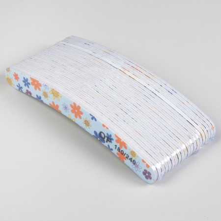 File - emery, abrasiveness 180/240, 18 cm, packing 20 pcs, drawing mix-2