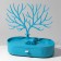 A deer decoration stand, oval stand, 26 × 25 cm, blue color