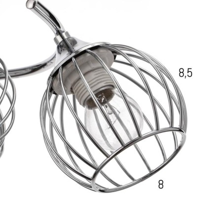 Chandelier 73172/6 E27 40W chrome 60x60x26 cm Bayerlux-2