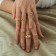 Ring "mood" broken heart, color gold, dimensionless