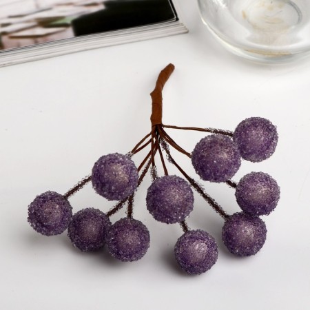 Decor for creativity "Brilliant balls" (1 set = 1 bouquet) in a bouquet 10 pcs mix 10x2 cm