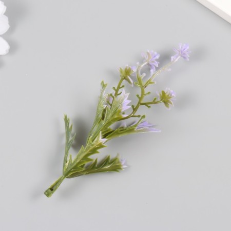 Artificial plant for creativity "Flowers with sharp leaves" set of 6 pcs Lilac 11.5 cm 1024849-2