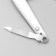 Kusachki - Pedicier, with a file, 7.6 cm, packing 12 pcs in a box, silver color