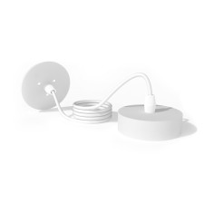 Fastenies suspended for the luminaire case with the diameter of the hole D85 ambrella like, Diy Spot, A2331, the color of white sand