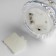 LED figure "Transparent Christmas tree" 10 × 26 × 10 cm, glass, batteries AAAX3 (not in the kit), glow warm white