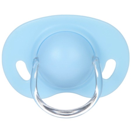 Object-dummy classic, silicone, +3 months, with a cap, mix for a boy M&B-3