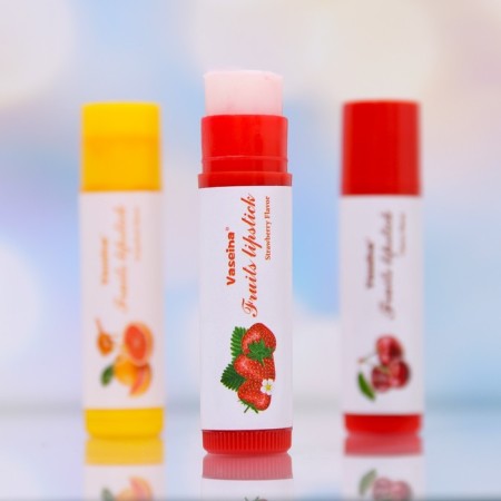 Set of lip balms: grapefruit, cherry, honey-8