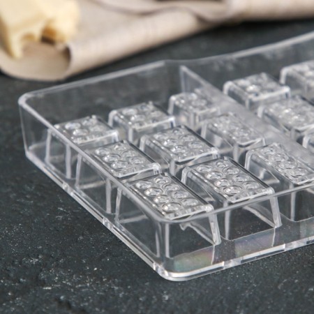 Form for chocolate and sweets "Lego", 24 cells, 20 × 12 × 2.5 cm, depth 1.5 cm-2