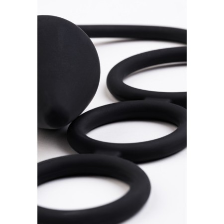 Anal plug with the erection ring Erotist, silicone, black color-5