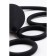 Anal plug with the erection ring Erotist, silicone, black color